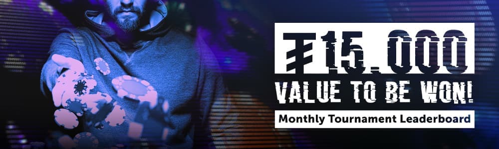 Monthly Tournament Leaderboard: Win Your Share of ₮15,000 Every Month!
