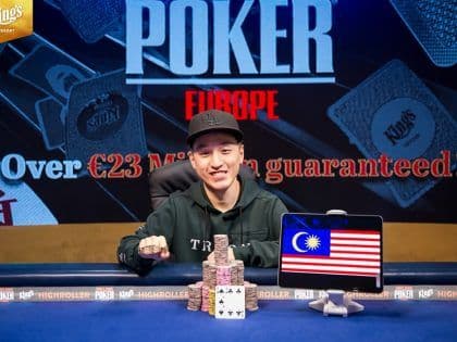 WSOPE Latest: Chin Wei Lim Wins the 100K Diamond High Roller; Negreanu edges ahead in POY