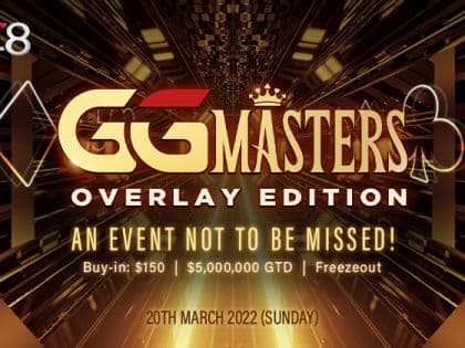 Natural8 to Host Overlay Edition of GGMasters – $5M GTD