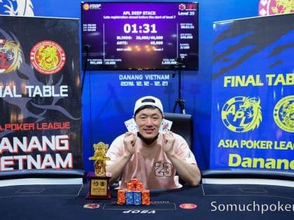APL Da Nang:  Im Sung Gok wins Deep Stack; Lin Jian on top of  the Main Event chip counts