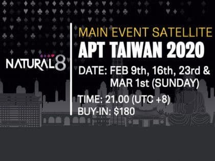 How to qualify for APT Taiwan 2020 via Natural8?