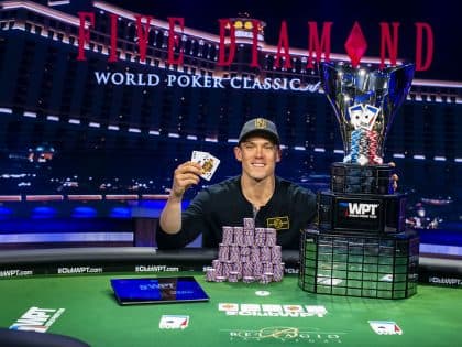 Alex Foxen wins record-breaking WPT Five Diamond title, potentially securing historical Back to Back GPI POY Title