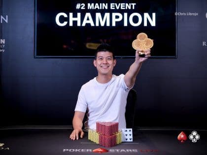 Alex Xiang Wei Lee wins the inaugural Manila Open Poker Tour Main Event