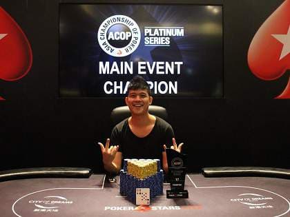 Macau Briefs: Alex Lee Xiang Wei wins the ACOP Platinum Main Event