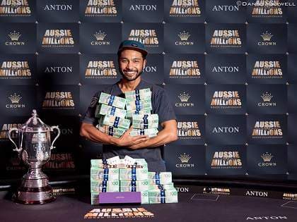 Satellite Winner Shurane Vijayaram Wins Aussie Millions Main Event