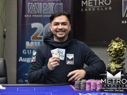 Philippines’ William Ysmael bags latest Asia Poker Championship title and Php 5,400,000 (~US$ 96,607) in winnings