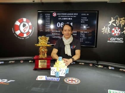 Chi Jen Chen wins APL Taiwan Main Event for NT$ 1,278,500, Steve Yea takes down the High Roller