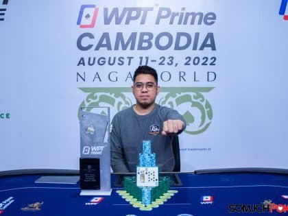 David Erquiaga clinches WPT Prime Cambodia Main Event for US$ 147,408