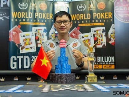 Vietnam’s Ha Manh Tuong clinches World Poker Championship Main Event for ₫3.2B (~US$ 136,069) in winnings