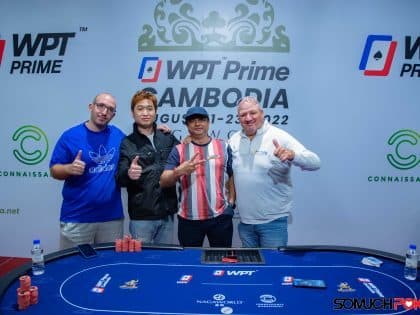 WPT Prime Cambodia: Anand Kumar & Kunal Patni win trophies; Player of the Festival update; Mystery Bounty draws 250 entries, 31 advance