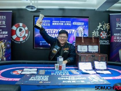 USOP: Poker2U-Taiwan Series: Kuan Han Chen 陳冠翰 captures career first live title at the Mystery Bounty