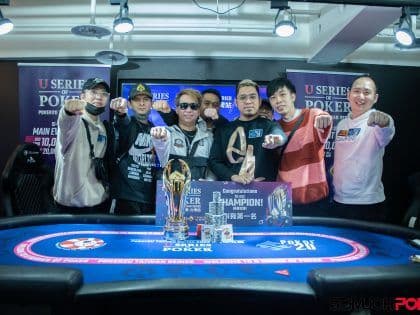 Edwin Dela Cruz wins inaugural USOP Poker2U Taiwan Series Main Event for TWD 3,060,000 (~$100.8K)