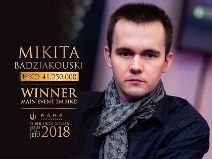 Mikita Badziakouski wins Triton Super High Roller Series Jeju Main Event