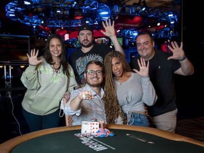 2021 WSOP bracelet winners: Brian Hastings, Denis Strebkov, Chad Himmelspach, Paulo Joanello, Aleksejs Ponakovs, Yuliyan Kolev