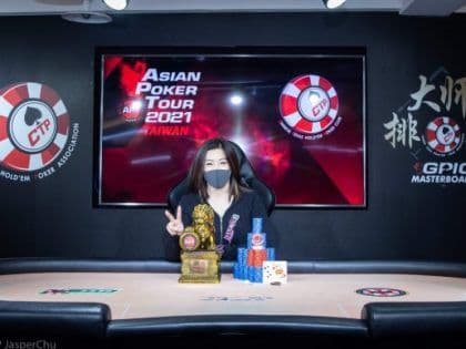 Hui Chen “Kitty” Kuo wins the APT Taiwan 2021 Main Event; other big winners were Ping Hao Huang and Kun Han Lee; Chen An Lin closes it out