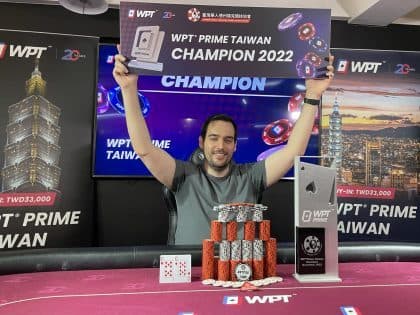 Marc Inizan crowned WPT Prime Taiwan Main Event champion