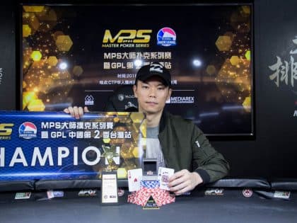 Taiwan player Luke Lee wins the first-ever Master Poker Series Main Event