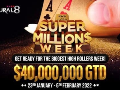 Online News: $40M GTD Super MILLION$ Week at Natural8 – GGNet; $600K Bad Beat Jackpot claimed; Record-breaking $1.8M pot seen on CoinPoker; iPoker brings €250,000 GTD Sunday Sale; Unibet’s HexaPro Banzai no longer available