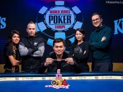 WSOPE: James Chen wins €250,000 Super High Roller title and first ever bracelet for Taiwan!