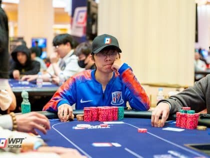 WPT Korea 2024 Championship Event Day 2 wraps up with China’s Lu Yingjun on top of the 45 player remaining field