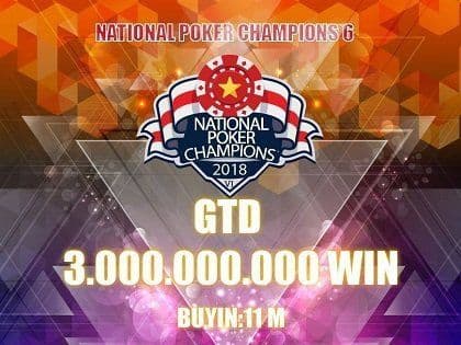 Win Poker announces VND 3B Guarantee National Poker Champions 6