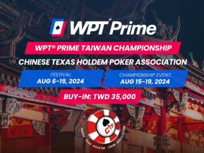 World Poker Tour Releases Schedule for Upcoming WPT Prime Taiwan This August