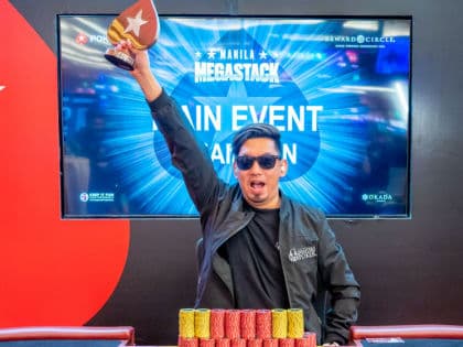 PokerStars LIVE Manila Megastack 15 pays out over ₱36.2M ($653.9K); BJ Perez locks up Main Event title; David Erquiaga, Keng Yong Tan win two; highlights inside