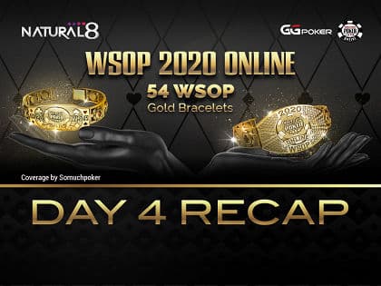 2020 WSOP Online – Natural8: Golden moment for Michael Clacher “YesPlease” at the FIFTY STACK; next bracelet event $1,050 Bounty PLO runs tonight