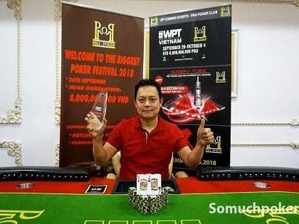 WPT Ho Chi Minh Cup draws 207; Nguyen Dang Toan wins the Welcome Event