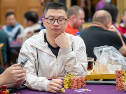 Xiaosheng Zheng Bags A Monster Stack At Day 1C of WPT Cambodia Passport Championship