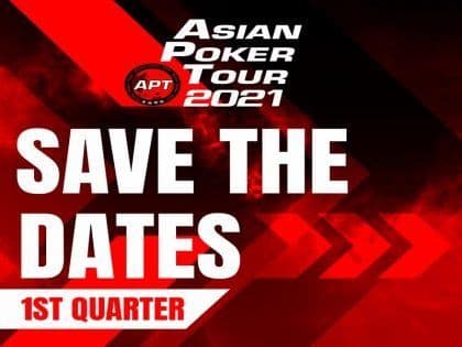 The Asian Poker Tour releases schedule for early 2021 – three live festivals and one online series in four different countries