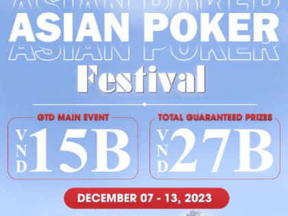 Asian Poker Festival enters the live arena with competitive spirit – Royal Poker Club, December 7 to 13, 2023