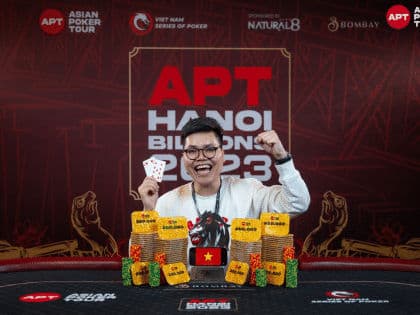 APT Hanoi Billions Day 2 highlights: Chu Van Tien ships Vietnam Poker Cup; more records crushed