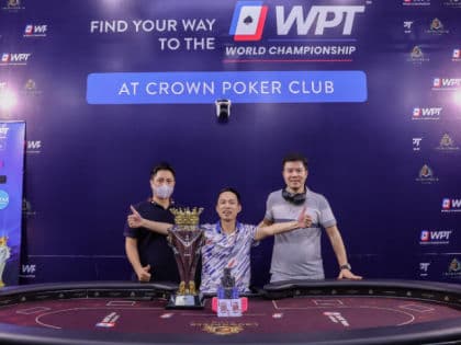 Nguyen Manh Hung hailed champion of Crown Poker Club – WPTWC Series MAIN EVENT