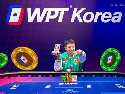 WPT Korea 2024: Jin Boxin, Andrew Matahira, Xu Jie, Jun Weng, and Takeya Naoto claim side event wins