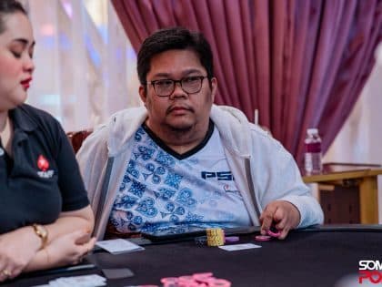 Philippines’ Monziar Villariaza leads the charge for Day 2 of the Manila Megastack 17 Main Event