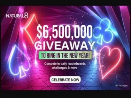 Natural8 greets its players with $6,500,000 in giveaway promotions to start the year