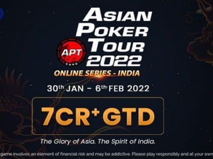 Upcoming Asia Online Events: WPT Spring Festival feat. CN¥ 12M gtd; APT Online Series India with over IN₹ 7 Crores gtd