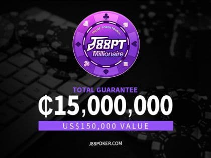 J88poker kicks off high GTD online series – J88PT Millionaire