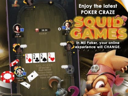 Dive into High-Stakes Action of Mil Poker App: Squid Poker Extravaganza, Mil Poker on Tour 1 Million GTD, 1MIllion Poker Bonanza