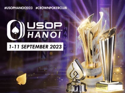 Countdown to USOP Hanoi, just days away! Heads Up Challenge players announced, Tag Team Event open – September 1 to 11 at Crown Poker Club