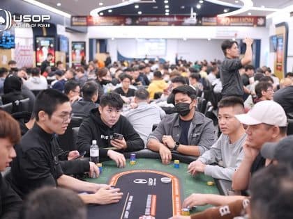 USOP Taiwan Main Event turnout through the roof as prize pool catapults to over USD 1 Million; Singapore’s Guan Hao Tan leads in 139 players