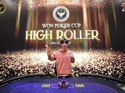 Won Poker Cup: Chan Chak Hei stands proud as the Single Day High Roller Champion; Yun Chen How & Yiew Cji Hong lead Main Event Flights of the day