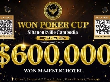 Won Poker Cup Less Than A Month Away