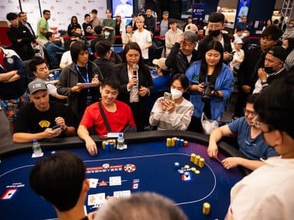 WPT Prime Taiwan MAIN EVENT shatters records! 629 entries for $1.23M prize pool; Chih Wei Fan leads the 171 survivors into Day 2