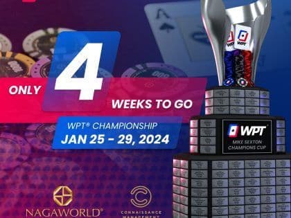 Four weeks away from WPT Cambodia – first Main Tour in Southeast Asia feat. USD 1.7 Million in guarantees and USD 6K in Player of the Festival prizes