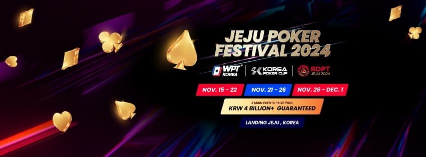 Jeju Poker Festival 2024 heading your way with over KRW 4 Billion (~USD 2.87M) in guarantees