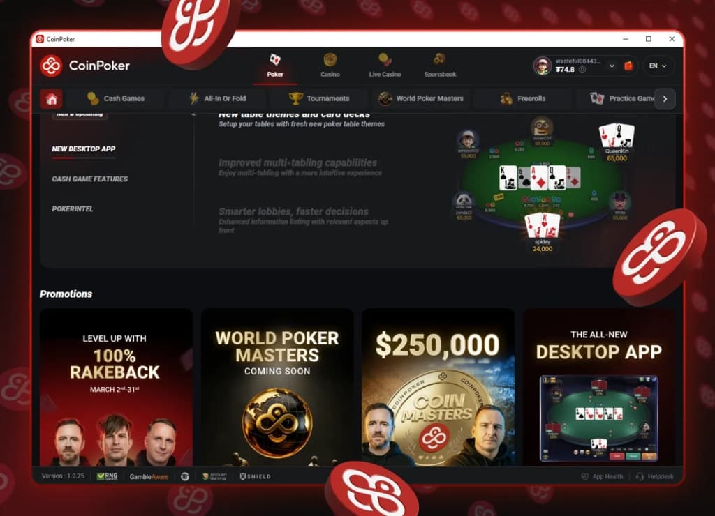 CoinPoker lobby screenshot placeholder