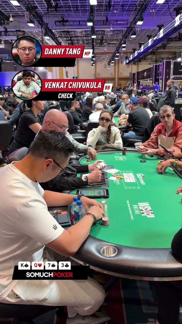 Danny Tang looked quiet all the way through the turn... then the river changed everything.