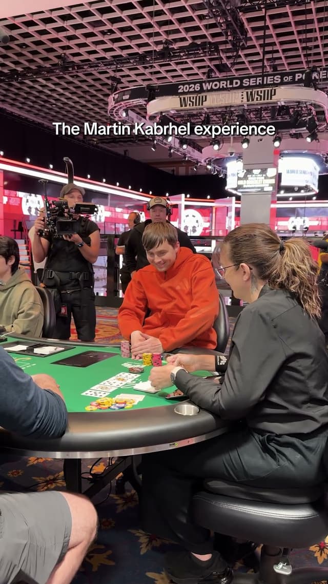 Just the typical Martin Kabrhel experience at WSOP 2026 Las Vegas 😅